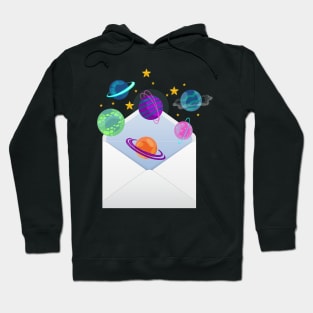 Mail from Space | Letter Planet Stars Cute Hoodie